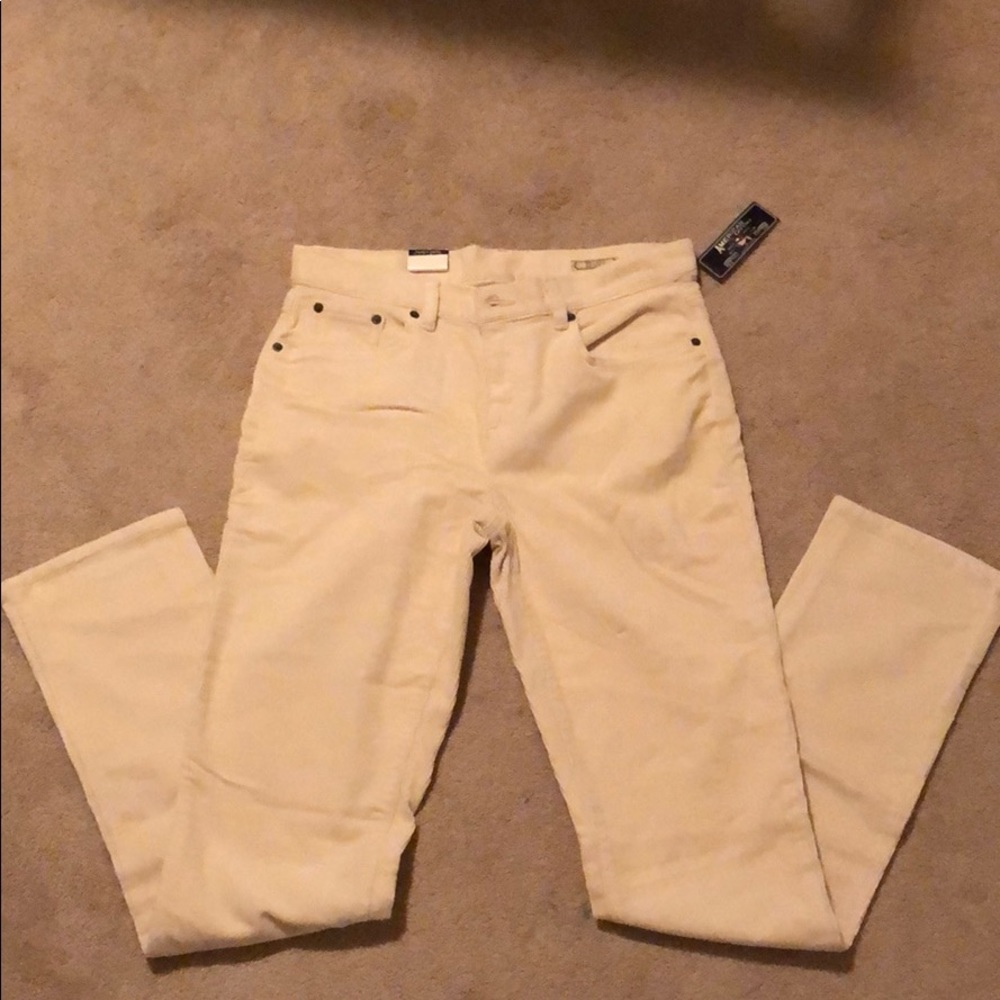 American Living cream color corduroy pants